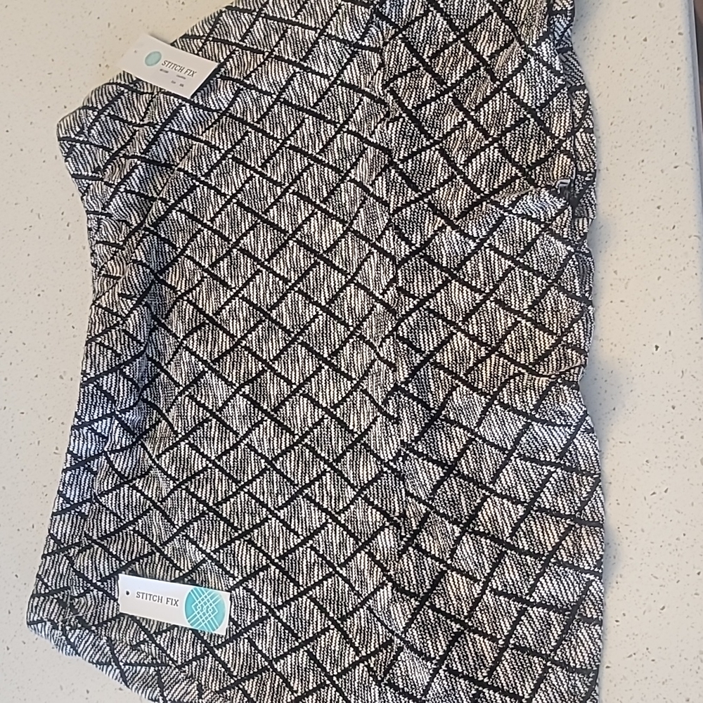 Margaret M, Rhiannon Knit Skirt XXL black plaid